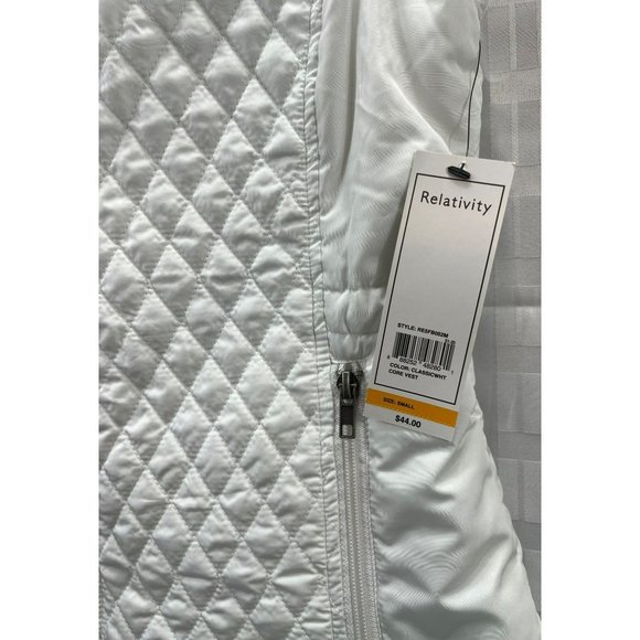 RELATIVITY OUTWEAR, Women VEST, sleeveLESS, SIZE S, COLOR WHITE - Picture 10 of 11